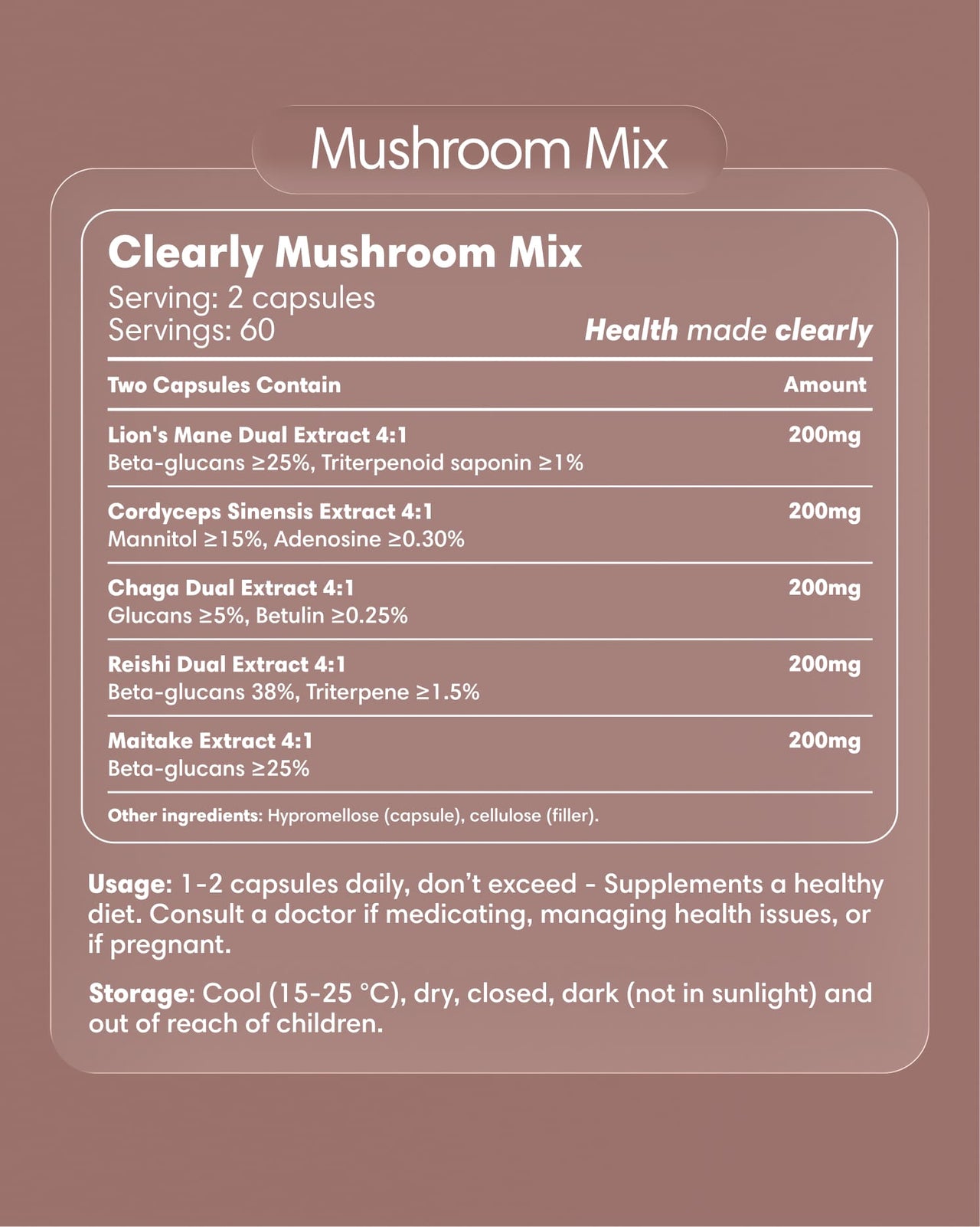  Clearly - Mushroom Mix