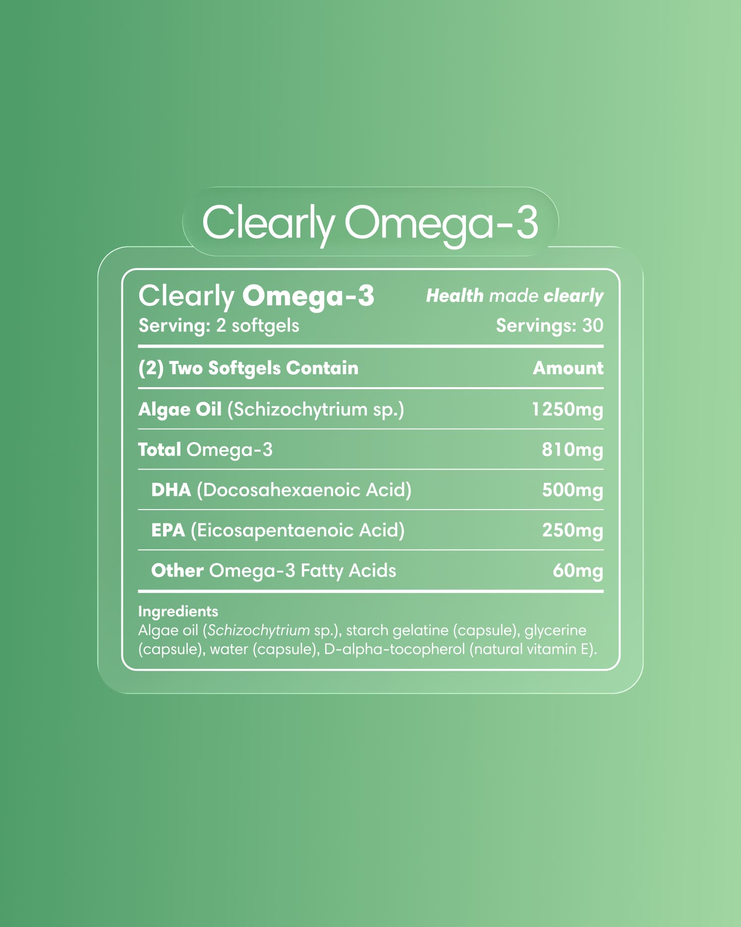  Clearly - Omega-3